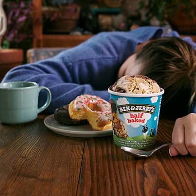 Half Baked on table with munchies