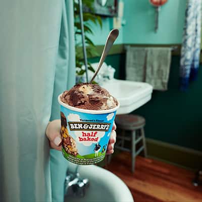 Ice cream on a couch