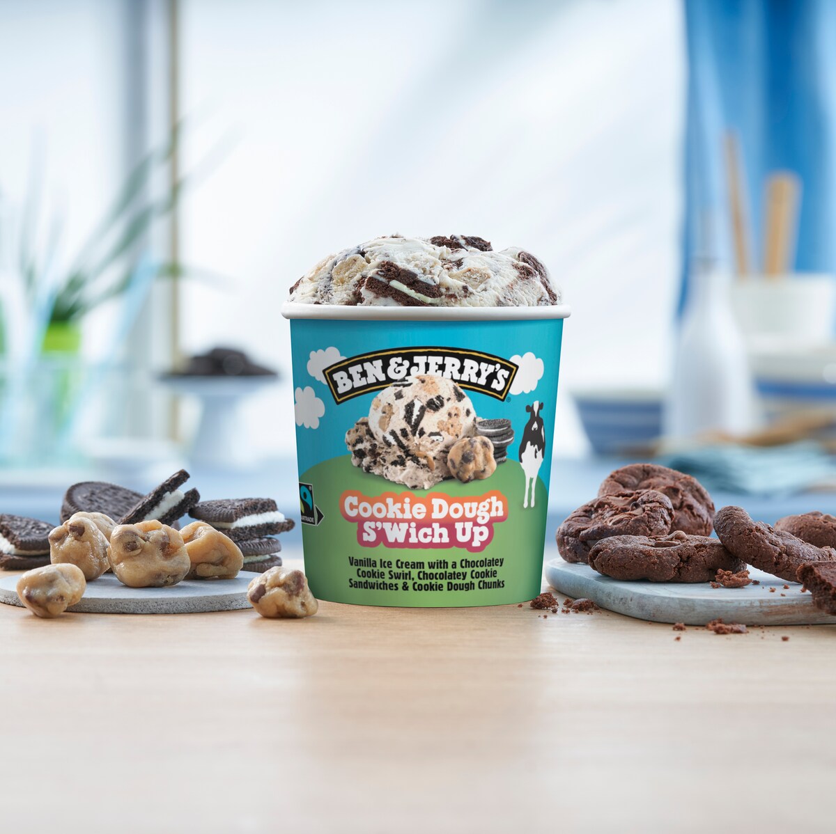 Cookie Dough S'wich Up Ice Cream - Pint 3 / 4