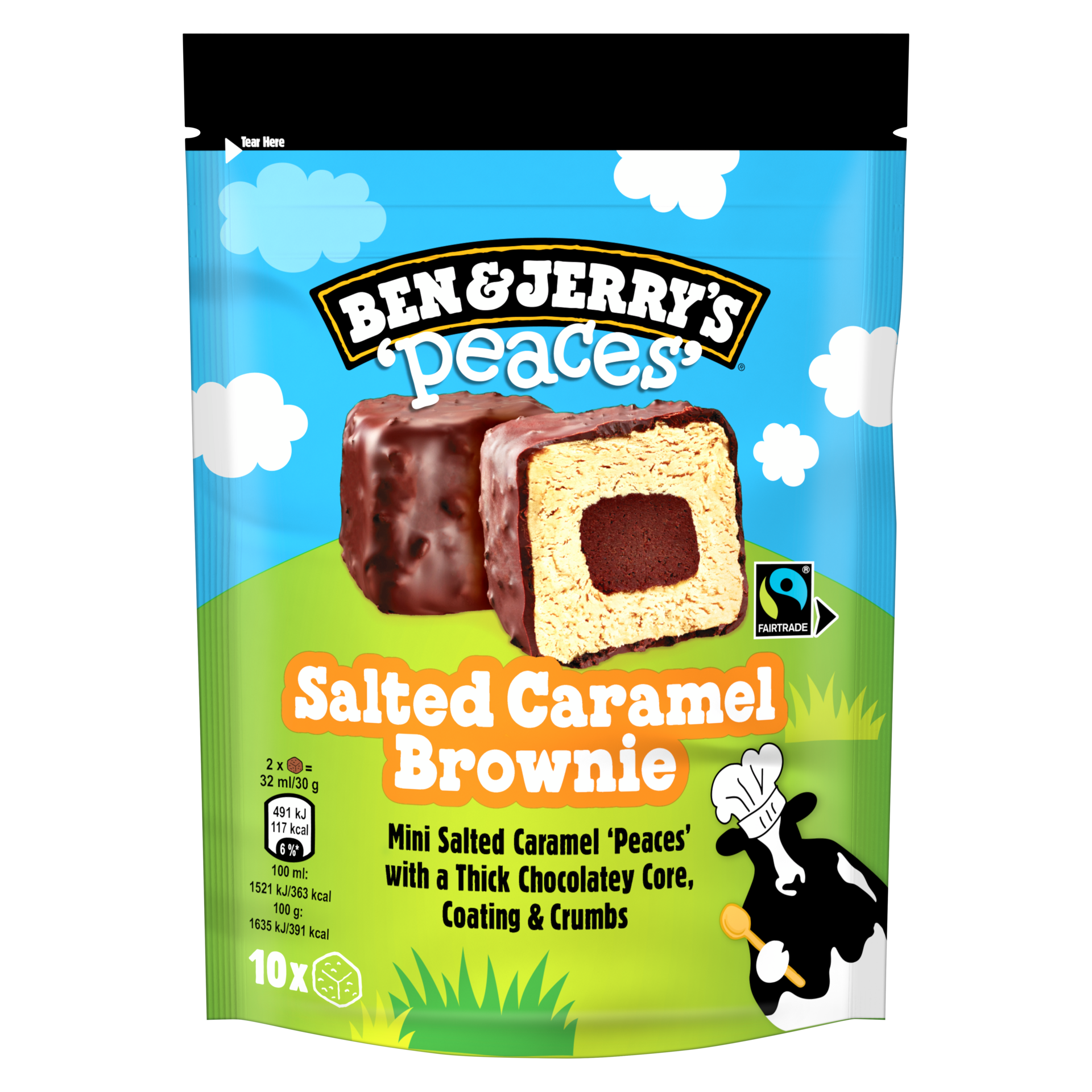 Salted Caramel Brownie Peaces Peaces bag